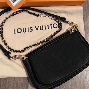 Louis Vuitton Multi Pochette Accessoires Monogram Empreinte Leather